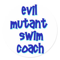 Evil Mutant Swim Coach Sticker