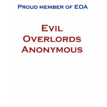 Evil Overlords Anonymous T-shirt