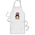 Evil Penguin Cookie Baking Apron by audrart Evil Penguin Cookie Baking Apron