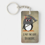 Evil Penguin Cute in Execute key chains