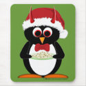 Evil Penguin Holiday Mouse Pad mousepads by audrart Evil Penguin Holiday Mouse Pad mousepads