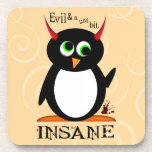 Evil Penguin™ Insane cork coasters