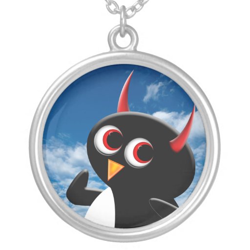 Evil Penguin™ Little Poser Pendant