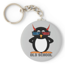 Evil Penguin™ Old School 3D Key Chain