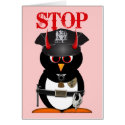 Evil Penguin Police Stolen My Heart cards