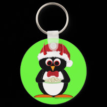 Evil Penguin Stocking Stuffer Key Chain keychains
