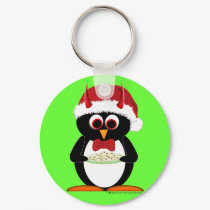 Evil Penguin Stocking Stuffer Key Chain keychains