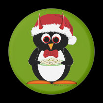 Evil Penguin Stocking Stuffer Magnets