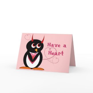 Valentine Card Ideas on Evil Penguin Valentines Day Card Card