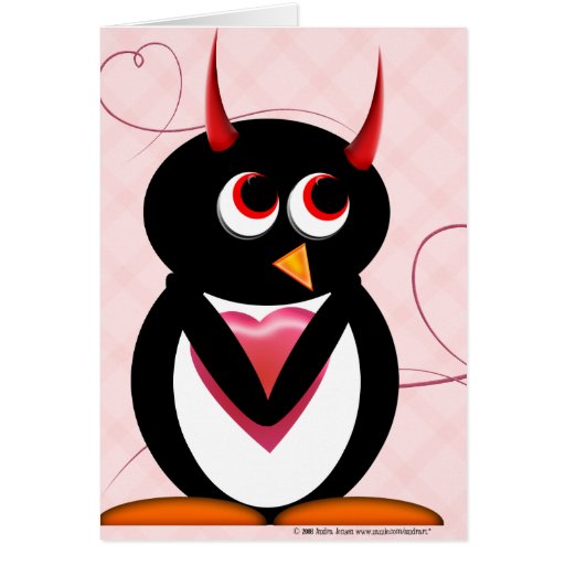 pop up penguin valentines day card