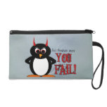 Evil Penguin You Fail bagettes bags