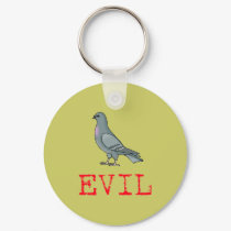 Evil Pigeon keychains by hdowney Evil Pigeon keychains
