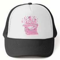 Evil Pink Typewriter Mesh Hat