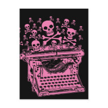 Evil Pink Typewriter postcards