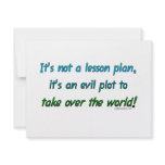 Evil plot not lesson plan custom announcement