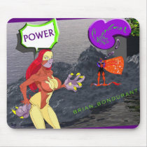 Evil POWER COUPLE 2 mouse pad mousepads
