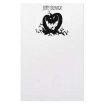 evil pumpkin stationery