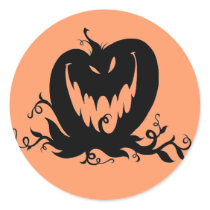 evil pumpkin stickers