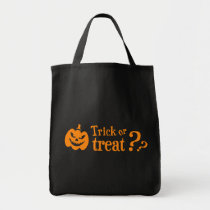 Evil pumpkin trick or treat bag