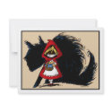 Evil Red Riding Hood invitations