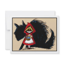Evil Red Riding Hood invitations by Evilrabbit Evil Red Riding Hood invitations