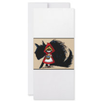 Evil Red Riding Hood rack cards by Evilrabbit Evil Red Riding Hood rack cards