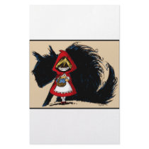 Evil Red Riding Hood Customized Stationery