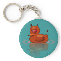 Evil Rubber Duck Keychain