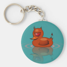 Evil Rubber Duck Keychain