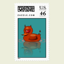 Evil Rubber Duck stamps
