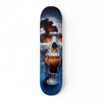 evil skull skate board skateboards