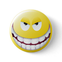 Evil Smiley Face buttons by tshirtmonkey Evil Smiley Face buttons