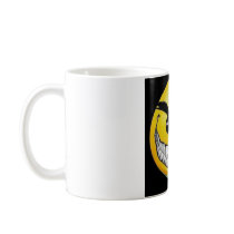 Evil smiley face mug