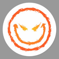 Evil Smiley Face stickers