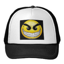 Evil Smiley face Trucker Hat