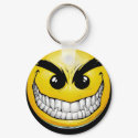 Evil Smiley Key Chain keychains by Aireagines Evil Smiley Key Chain keychains