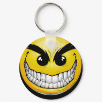 Evil Smiley Key Chain keychains