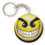 Evil Smiley Key Chain keychains by Aireagines Evil Smiley Key Chain keychains