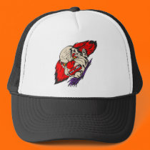 evil snarling clown hats
