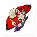 evil snarling clown posters by halloweenie evil snarling clown posters