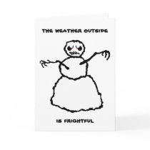 Evil Snowman - Hope Greeting Cards