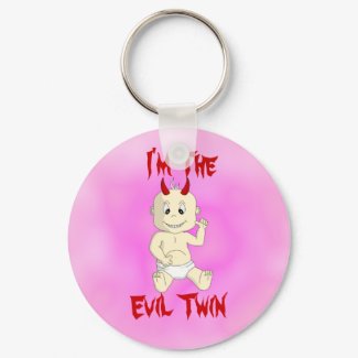 Evil Twin Keychain (pink) keychain