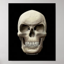 Evil Vampiric Skull Print