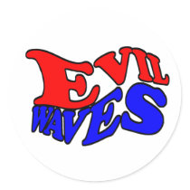 Evil Waves Sticker