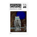 Evil White Owl postage