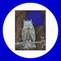 Evil White Owl stickers