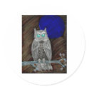 Evil White Owl stickers by FlashAllen Evil White Owl stickers