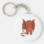 evil winged devil keychains