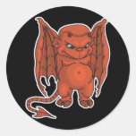 evil winged devil stickers