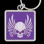 Evil Winged Skull keychains